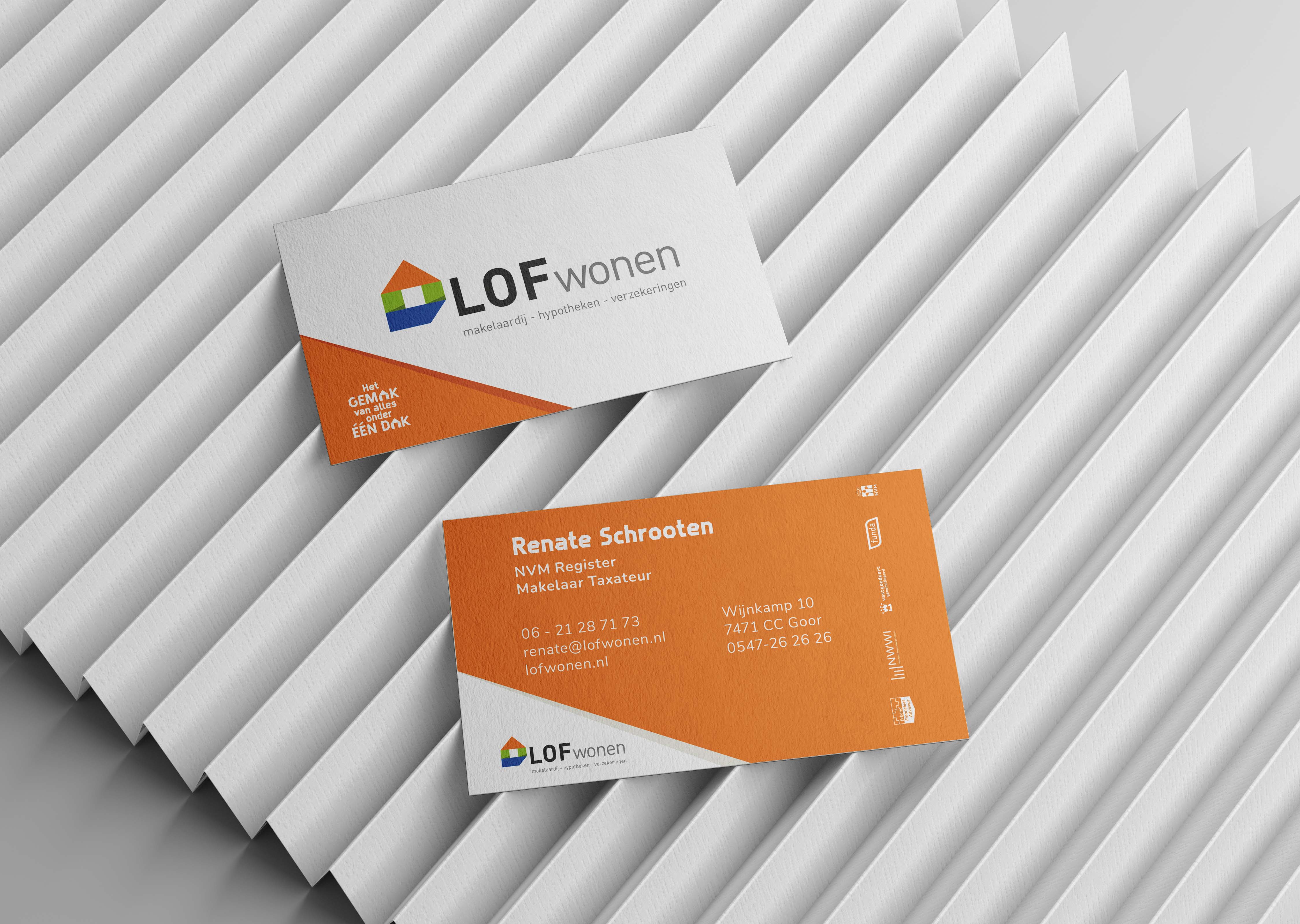 Free Business Card on Textured Paper Mockup